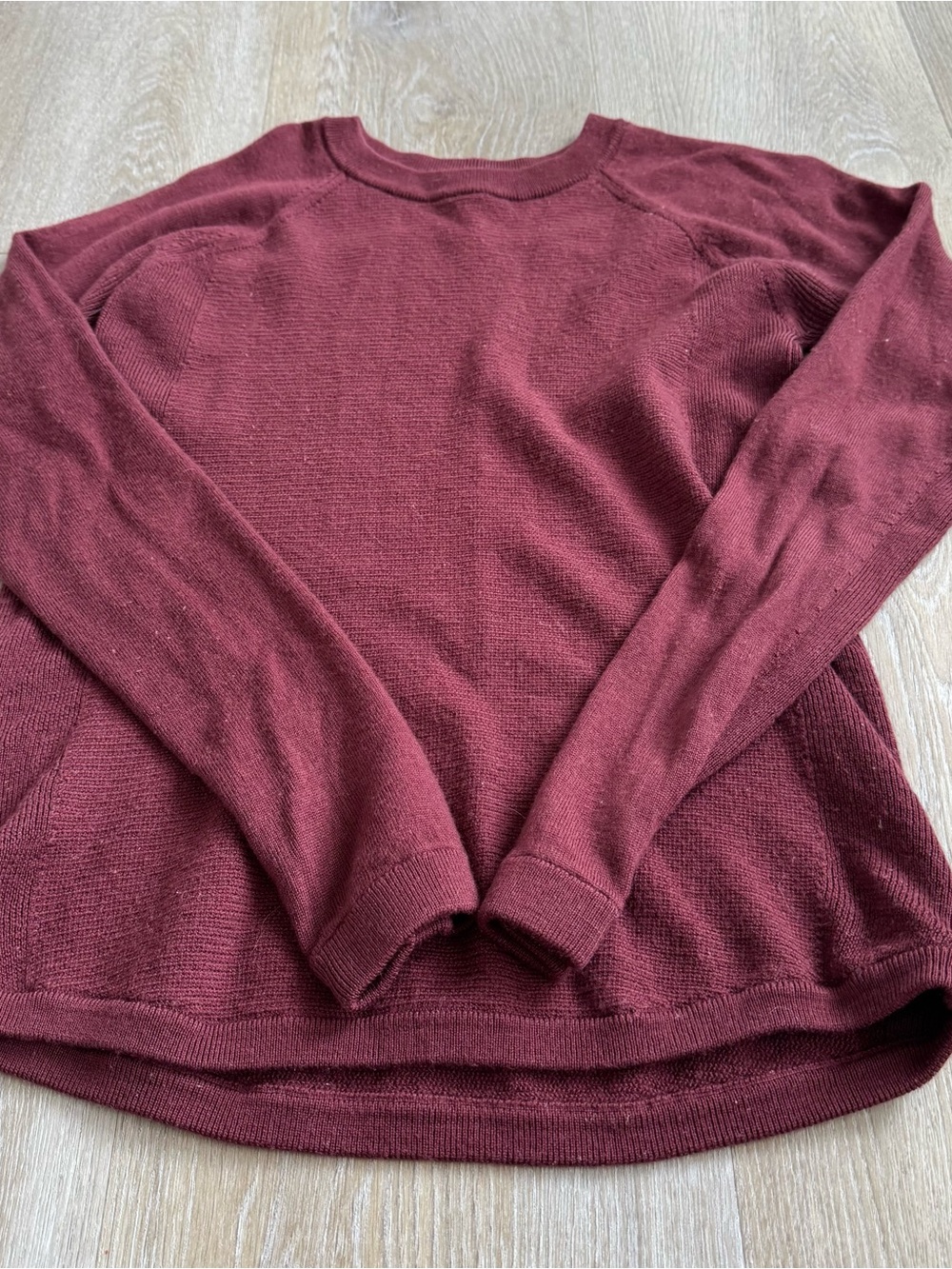 Lululemon Burgundy Crewneck Sweater